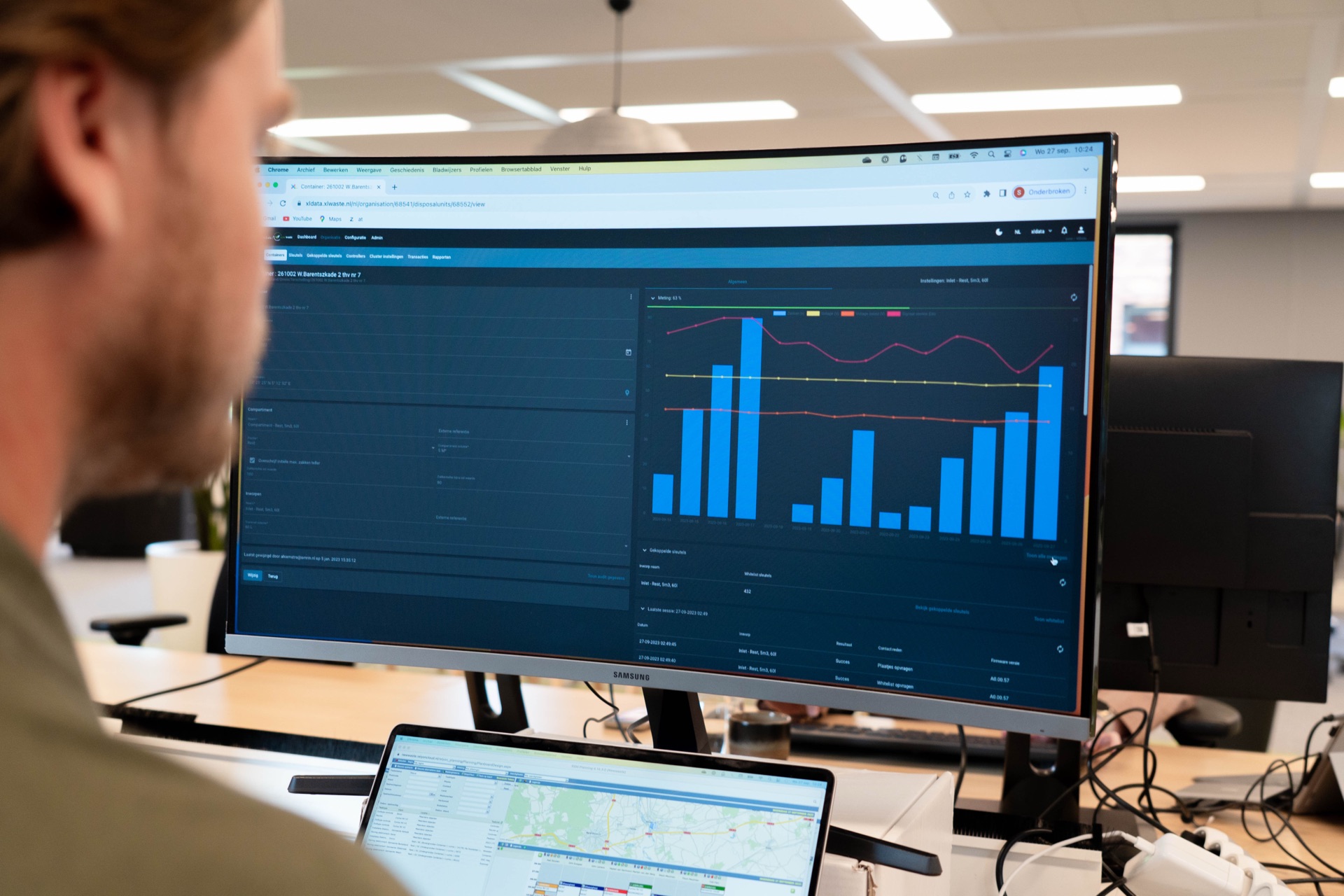 XLData dashboard in gebruik bij Newwaste