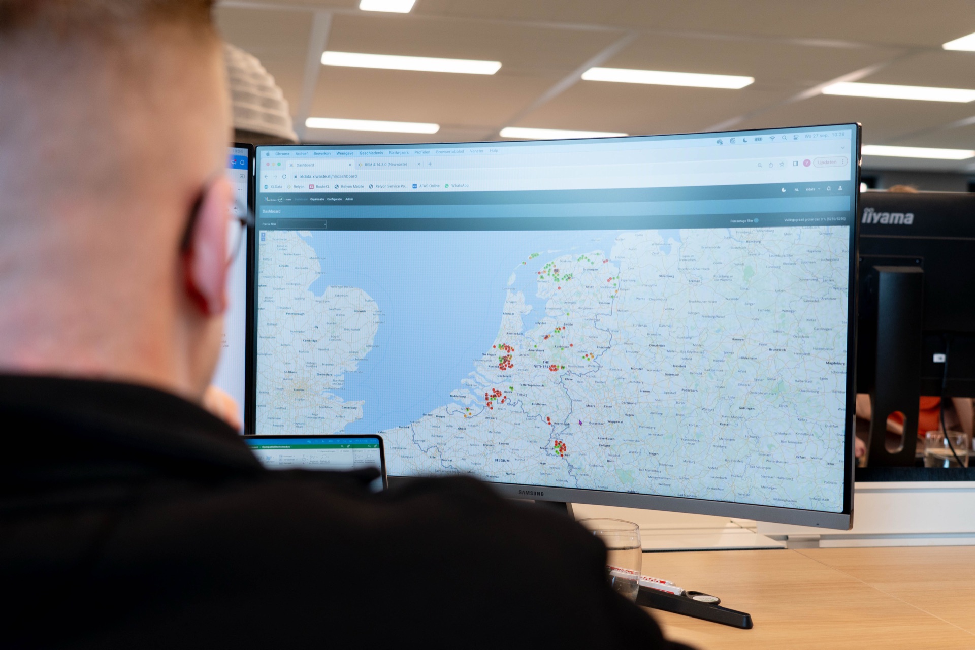 Live overzicht van containers in heel Nederland